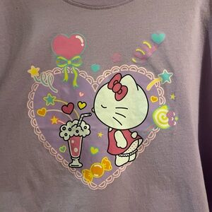 Sanrio Kids Long Sleeve Shirt - Purple with Pink and Yellow Accents